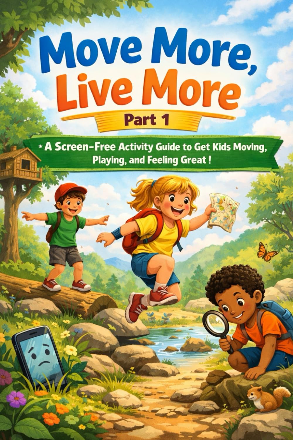Move More, Live More: Fun Games, Simple Challenges, and Everyday Adventures to Get Kids Off Screens