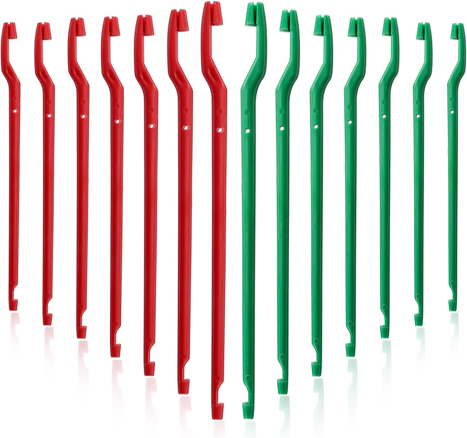 Fishing Fun 14-Piece Fishing Disgorger, 17 cm Portable Fish Hook Remover Extractor, Black and Red