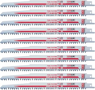 10x Saxton 240mm Reciprocating Sabre Saw Wood Blades R1021L fits Bosch, Dewalt Makita