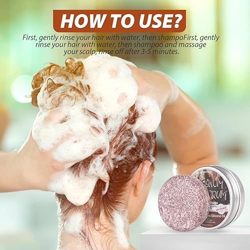 Miniatura 4 de Vingtank 3 barras de champú para oscurecer el cabello orgánico natural champú y acondicionador anticaspa A