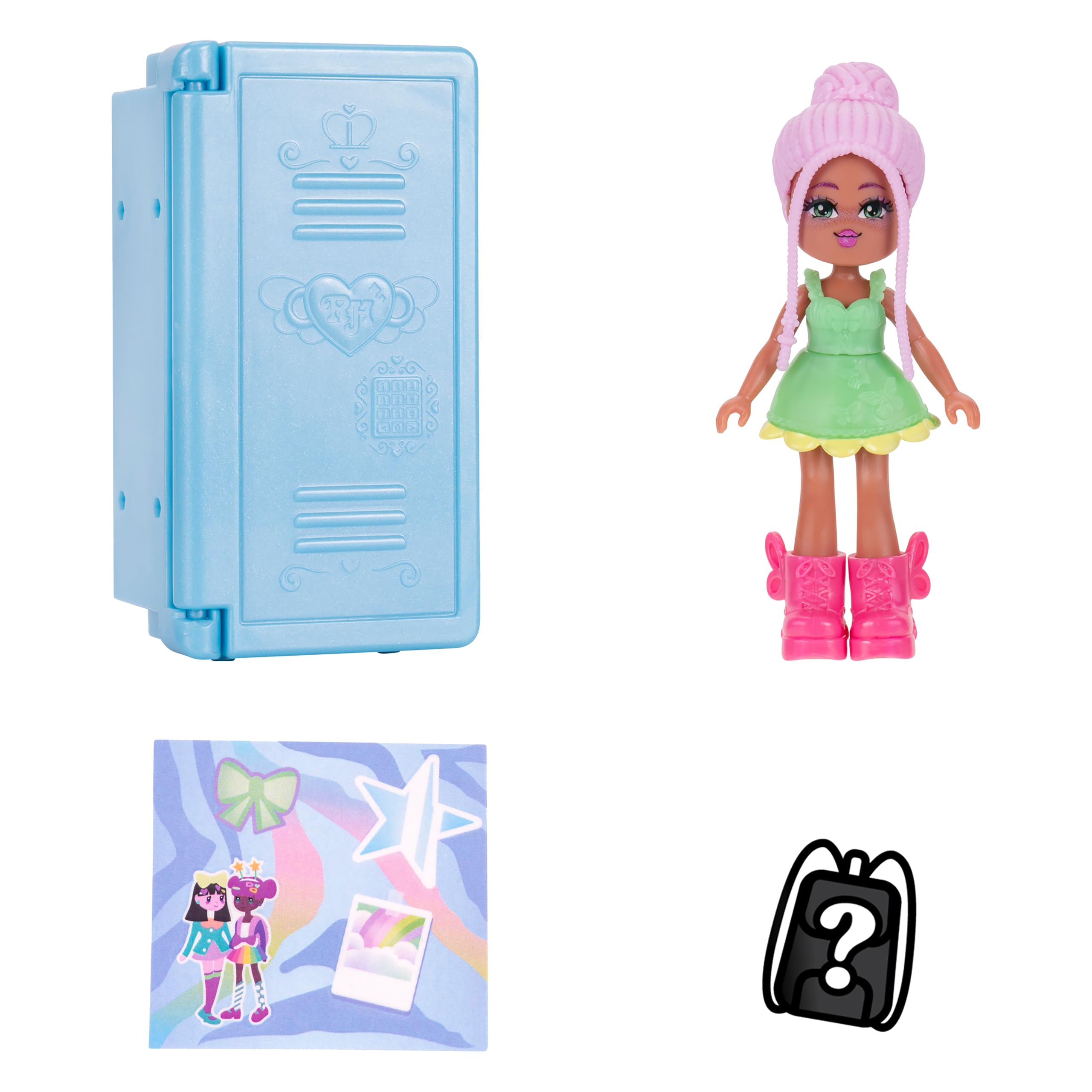Royale High Nature Series Mystery Backpack Inside Locker - Surprise Locker 3-Inches S2, Doll with 9 Pieces, Official Figures