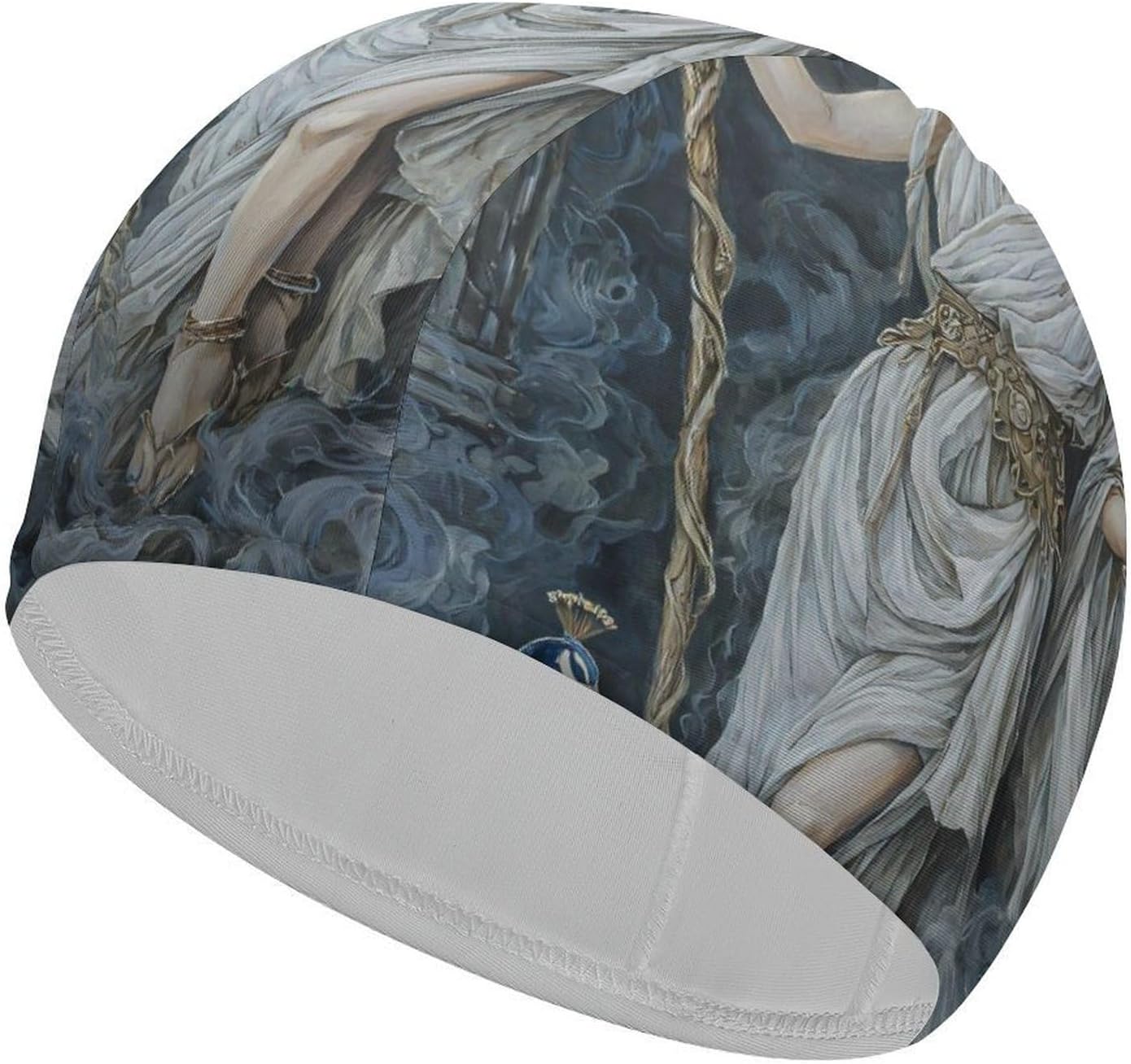 Greek Mythology Hecate Goddess Womens Swim Cap for Men Adult Swimming Hat Curly Short Medium Long Hair