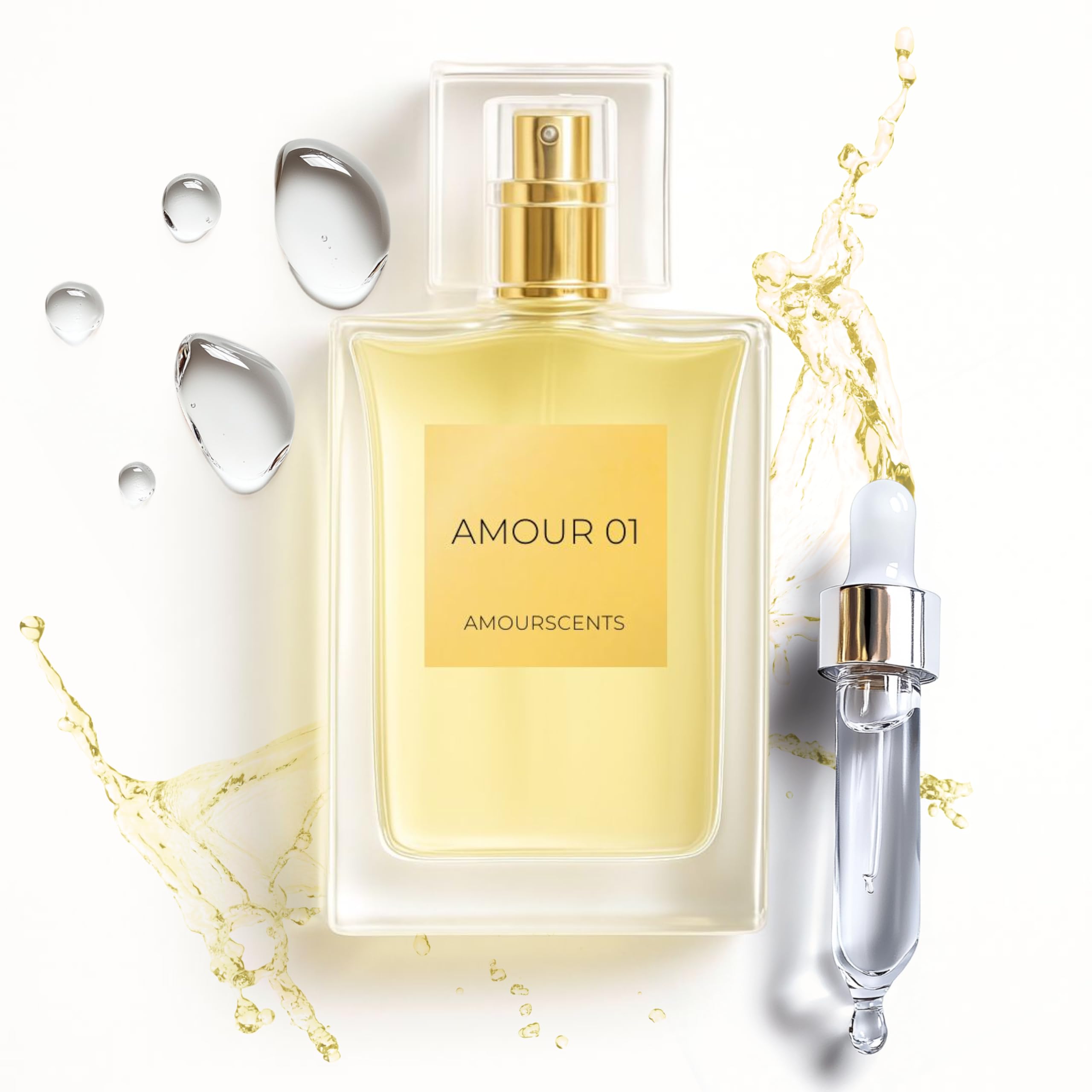 Amour ScentsMolecules 01 - Inspired Alternative Perfume Extrait De Parfum - Long Lasting Fragrance For Men & Women, Ideal for Everyday Casual & Luxury Scent - Amour 01 (50ml)