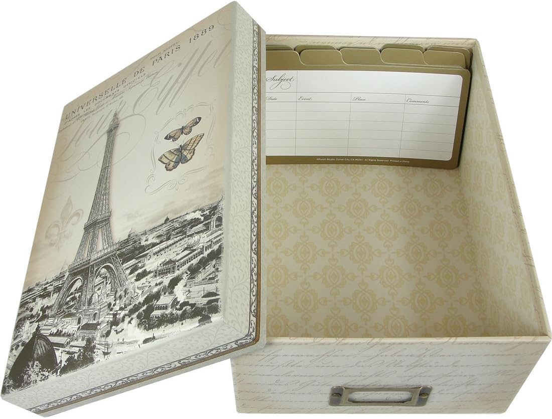 Punch Studio Eiffel Tower Photo Storage Box