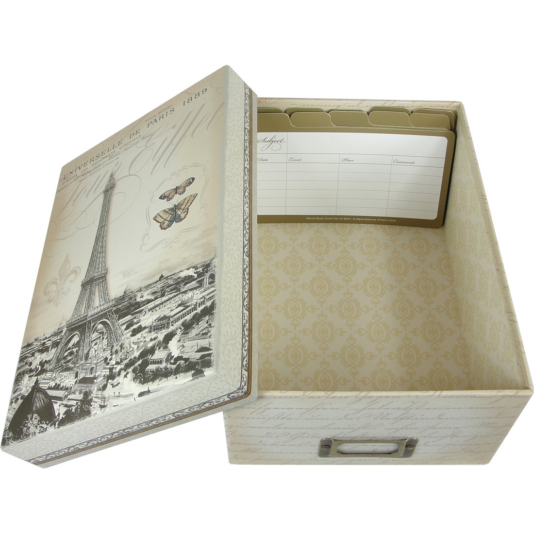 Punch Studio Eiffel Tower Photo Storage Box