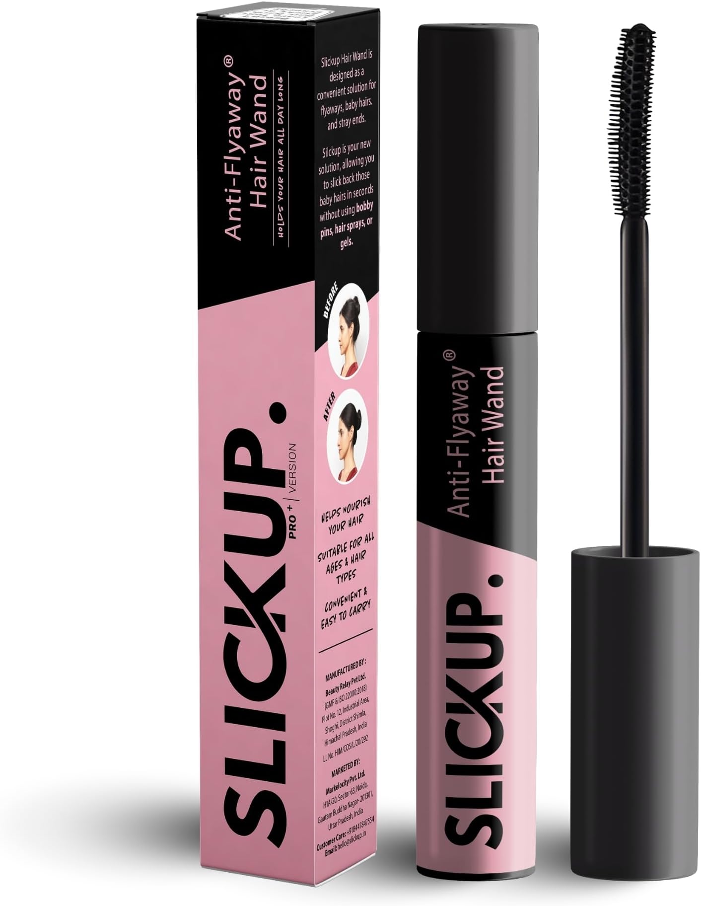 SLICKUP Anti Flyaway Hair Wand, Hair Finishing Stick for Frizzy Hair, Flyaway Hair Stick, Baby Hair Fixer, Sleek Hair Stick, Hair Setting and Fixing Stick for Smooth Styling