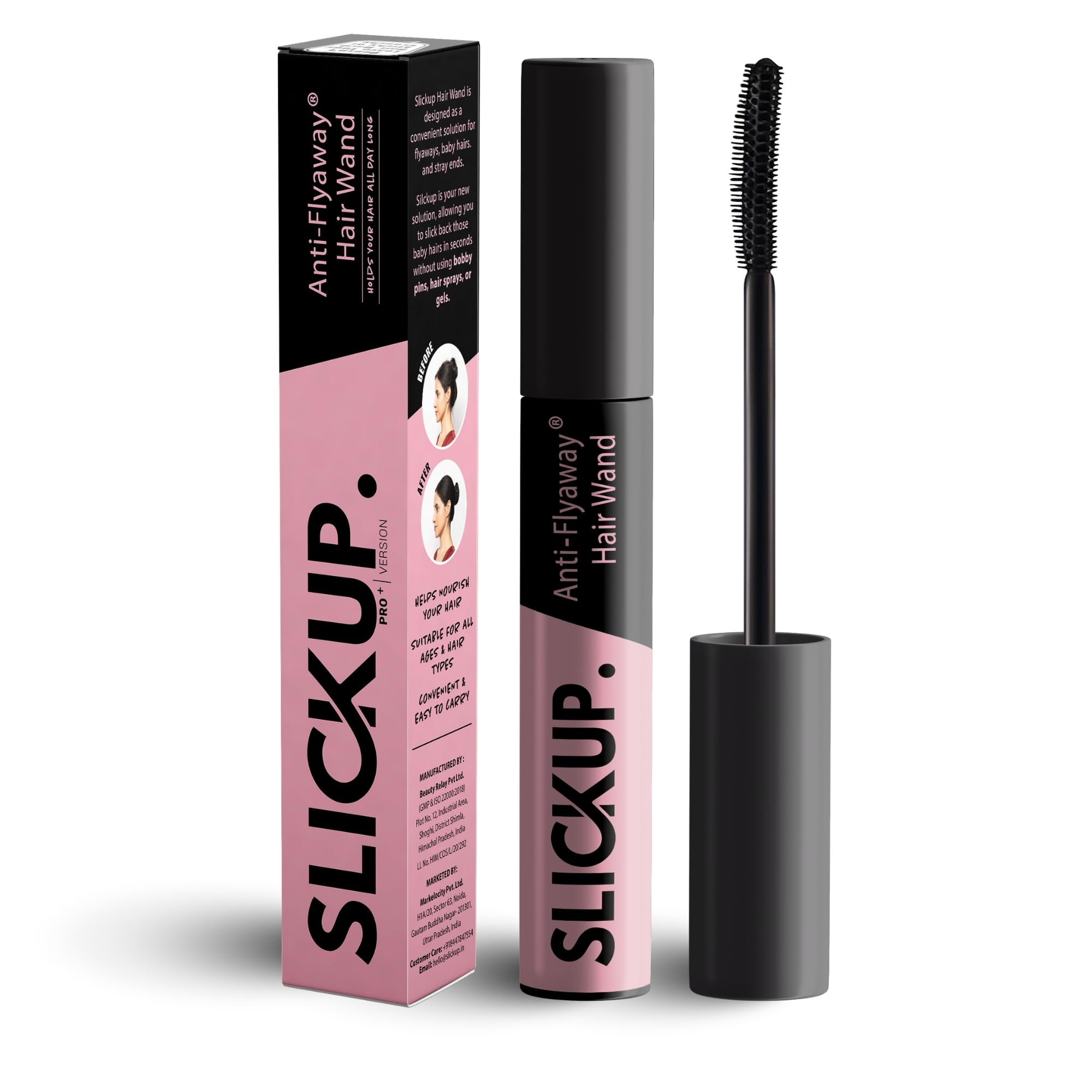 SLICKUP Anti Flyaway Hair Wand, Hair Finishing Stick for Frizzy Hair, Flyaway Hair Stick, Baby Hair Fixer, Sleek Hair Stick, Hair Setting and Fixing Stick for Smooth StylingSLICKUP Anti Flyaway Hair Wand, Hair Finishing Stick…