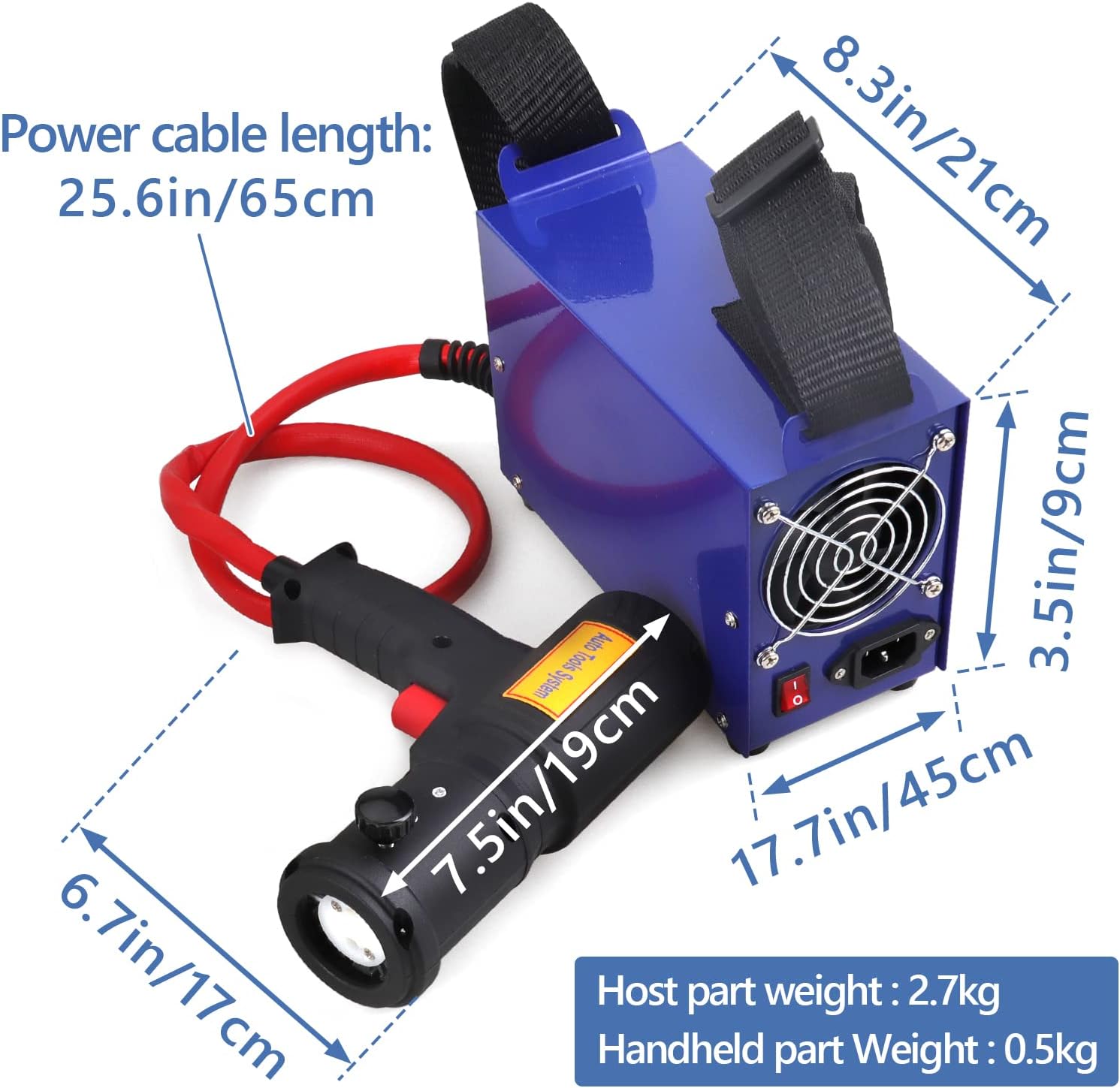 Induction Heater 1500W Hand Held Magnetic Flameless Induction Heater for Bolt Removal Rusty Screw Removing Tool 110V