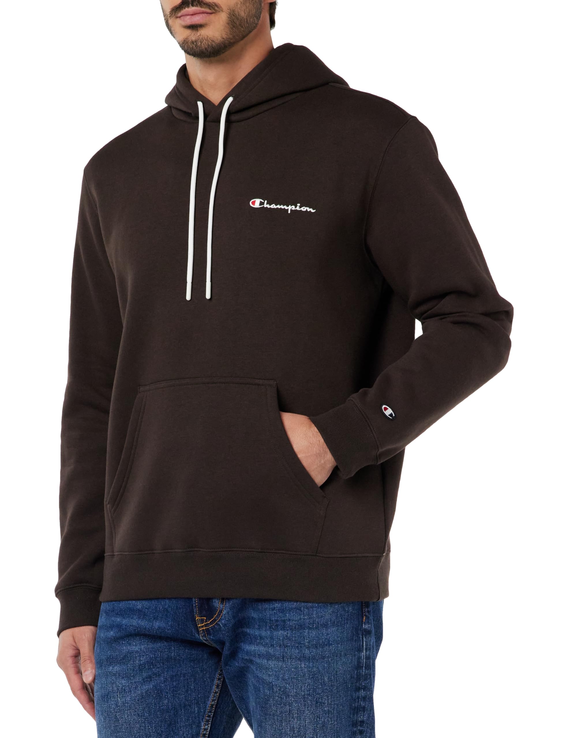 ChampionMen's Legacy American Classics-Powerblend Fleece Logo Script Hooded  Sweatshirt