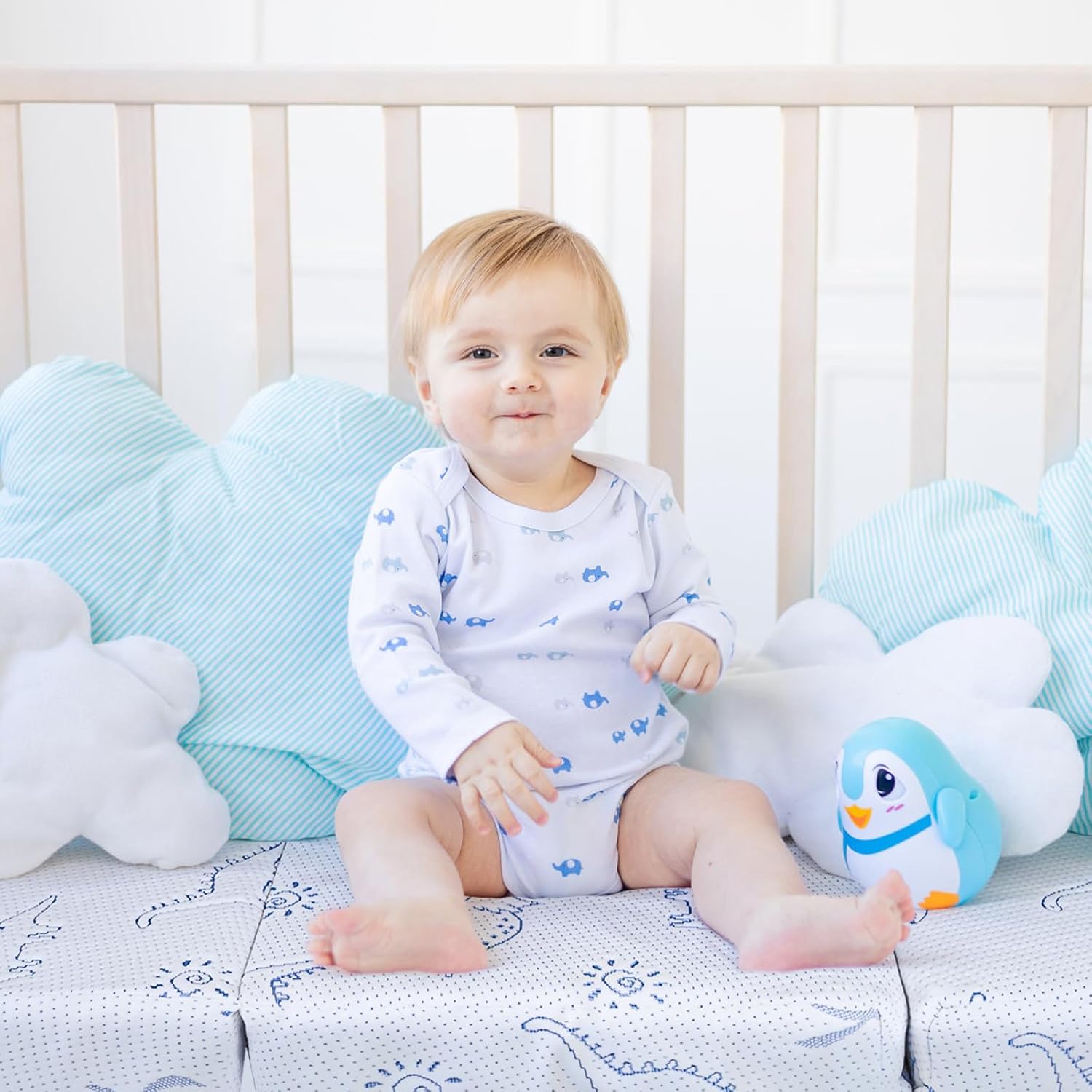 Mochen Pack and Play Mattress, 38"x26" Dual Sided Comfort Memory Foam Pack N Play Mattresses, Double-Layer Breathable Baby Mattresses for Infant and Toddler with Removable Cover/Travel Bag