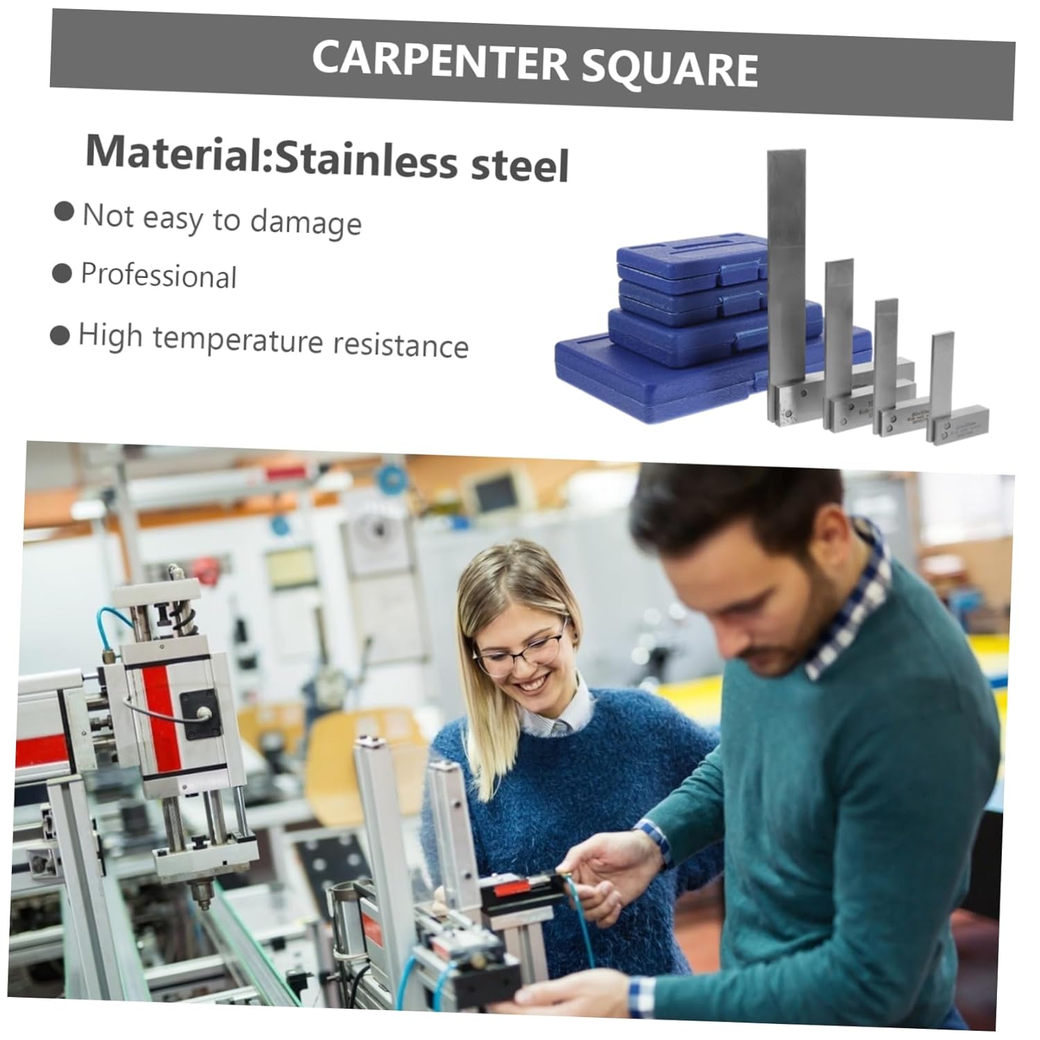 Angoily Layout Square Squares Precision Right Angle Ruler 90 Degree Machinist Set Woodworking Accessory