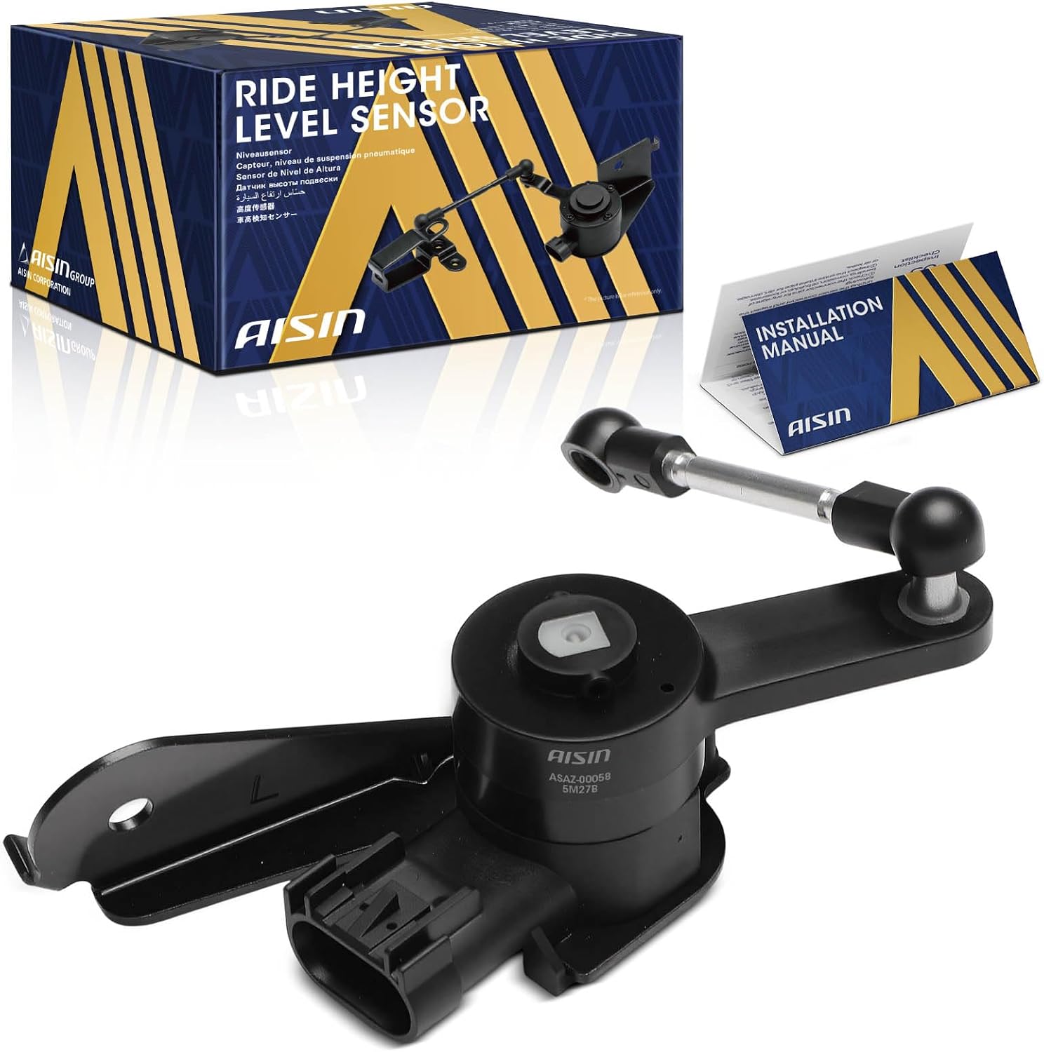 AISIN AFTERMARKET ASAZ-00058 Front Left Suspension Ride Height Sensor - Compatible with Ram 1500 2019-2025