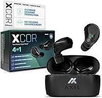 Vista 1 de AXIL XCOR PRO Auriculares inalámbricos Bluetooth — Auriculares HearPRO con control táctil — Mejora Bluetooth — Protección auditiva — Resistente al