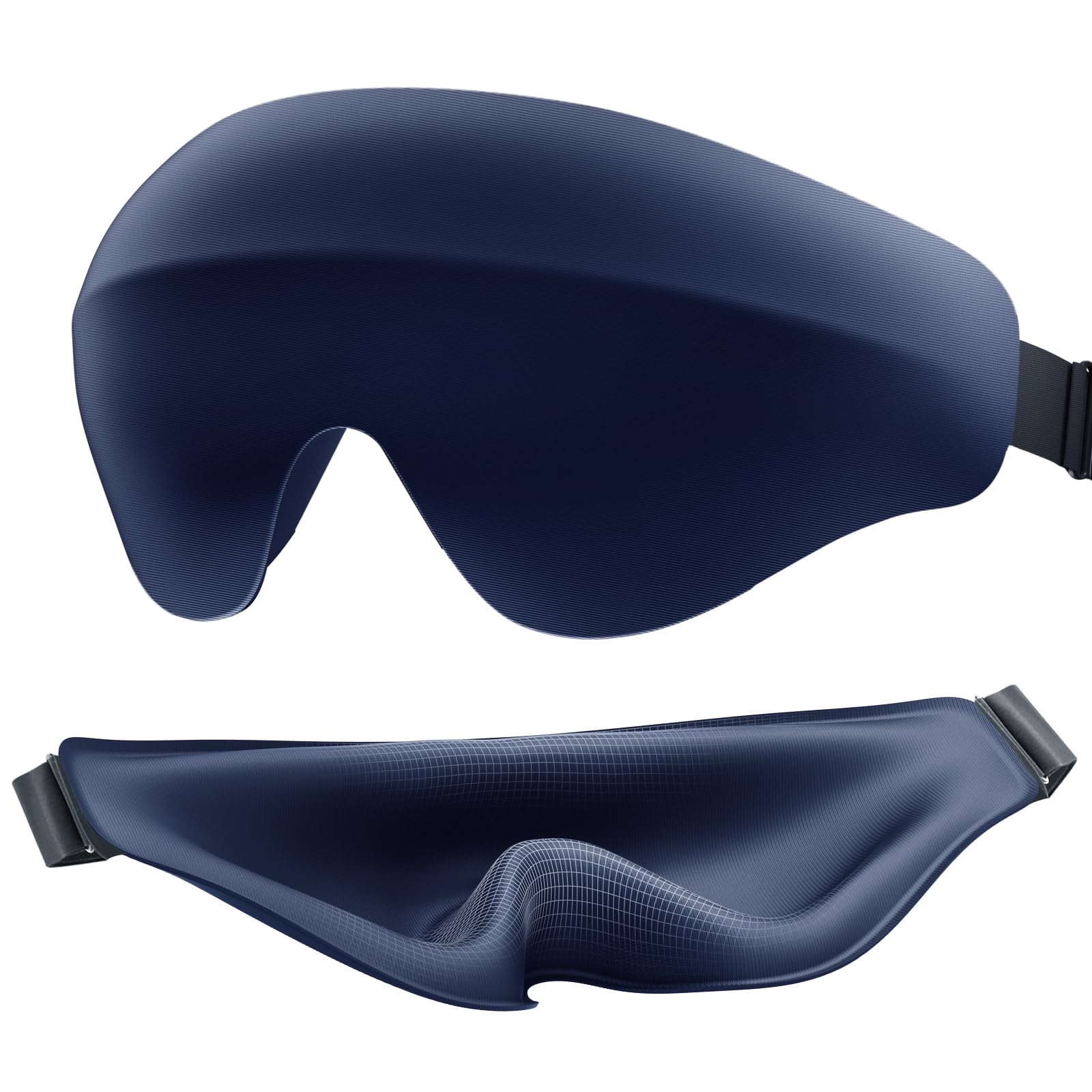Photo 1 of ***STOCK PHOTO FOR REFERENCE ONLY*** Sleep Mask for Side Sleeper Men Women, 100% Light Blocking Eye Mask for Lash Extensions, Soft 3D Contoured Zero Pressure Blindfold Sleeping Masks for Travel, Breathable Adjustable Eye Cover, Navy