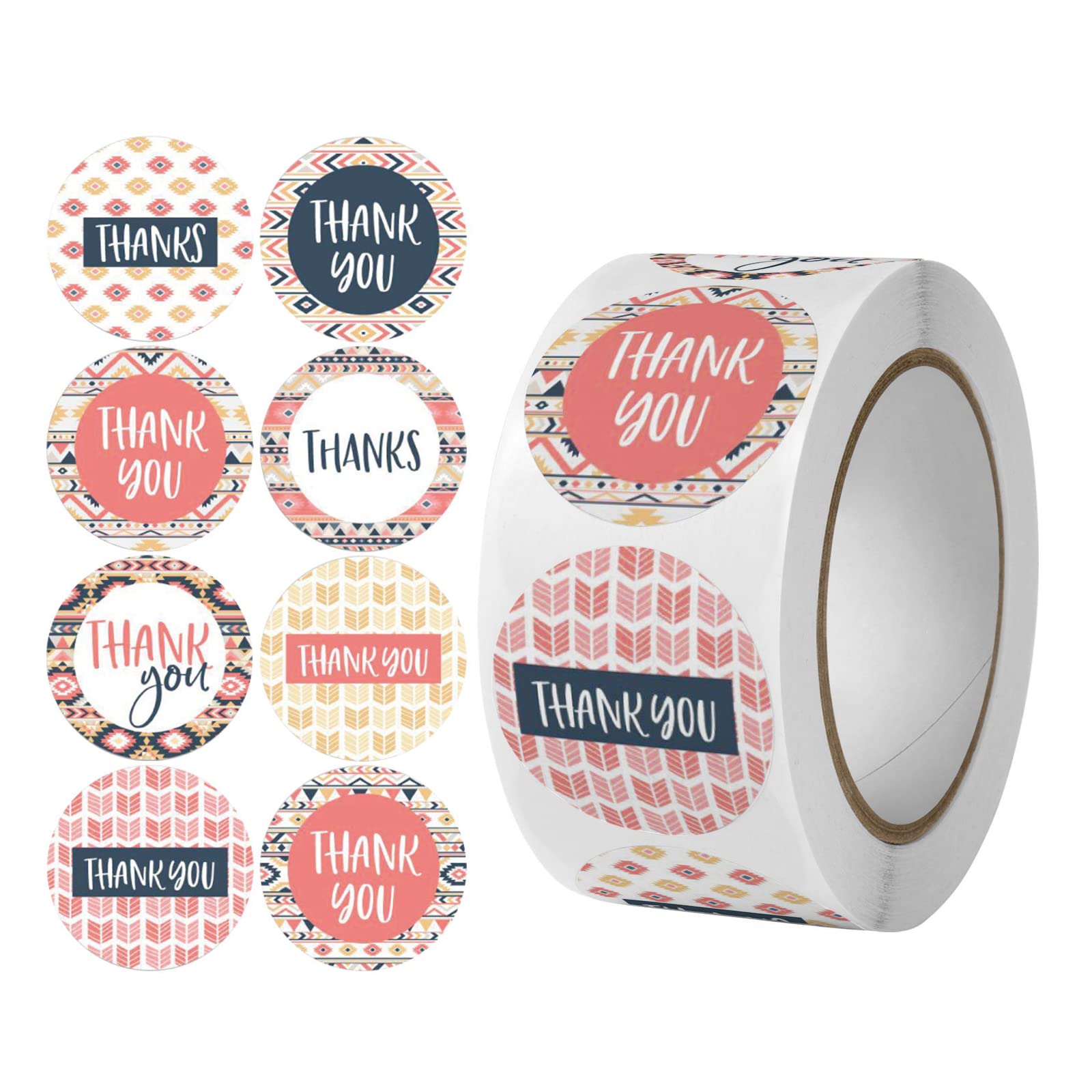 Tsophreniq Thank You Stickers Tags Adhesive for Business Bubble Mailers Packaging Bags Envelopes Sealing Decoration 500Pcs Mailers Bag for Birthday， Christmas