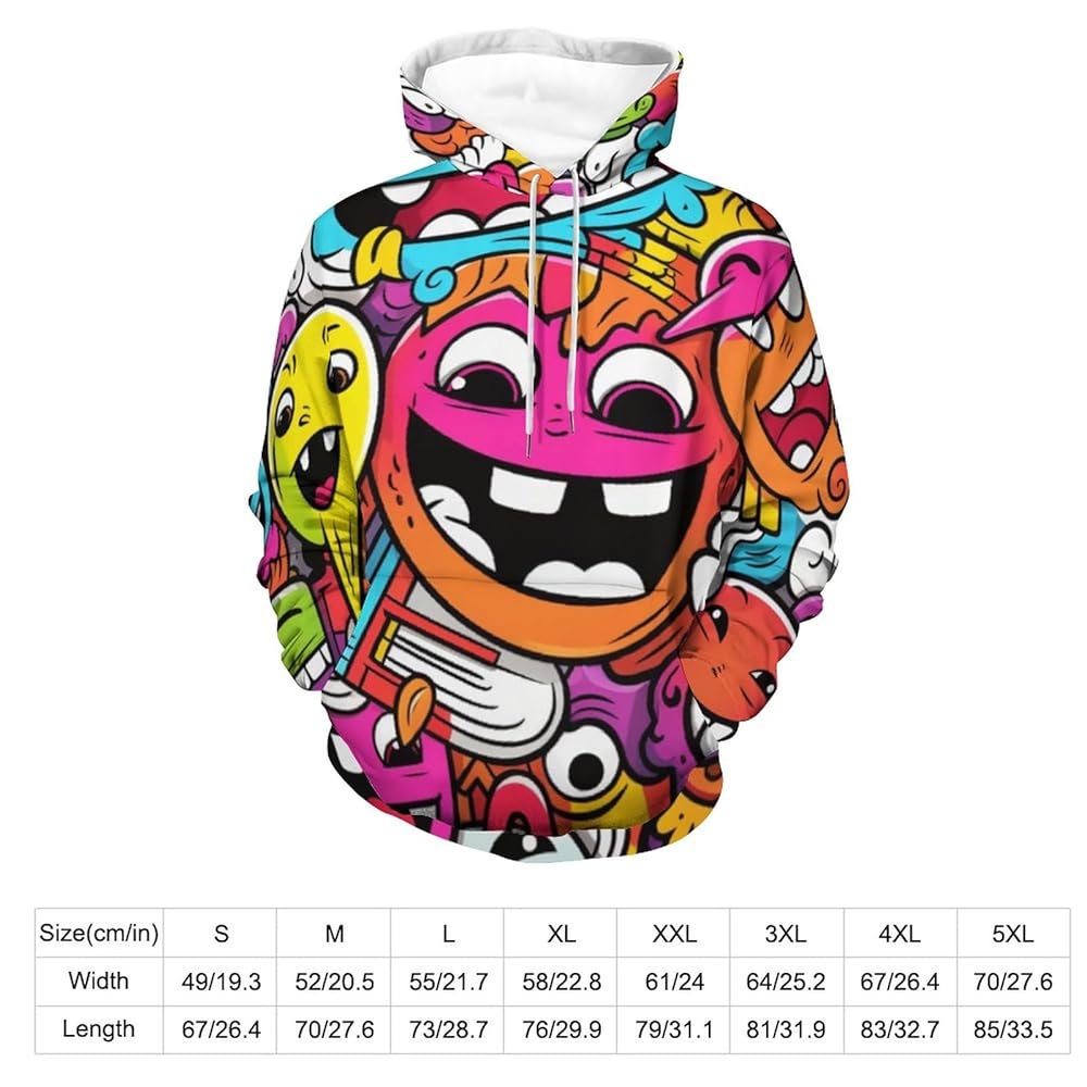 Amazon.com: Ganiokar Men's Cartoon Graffiti Fashion Street