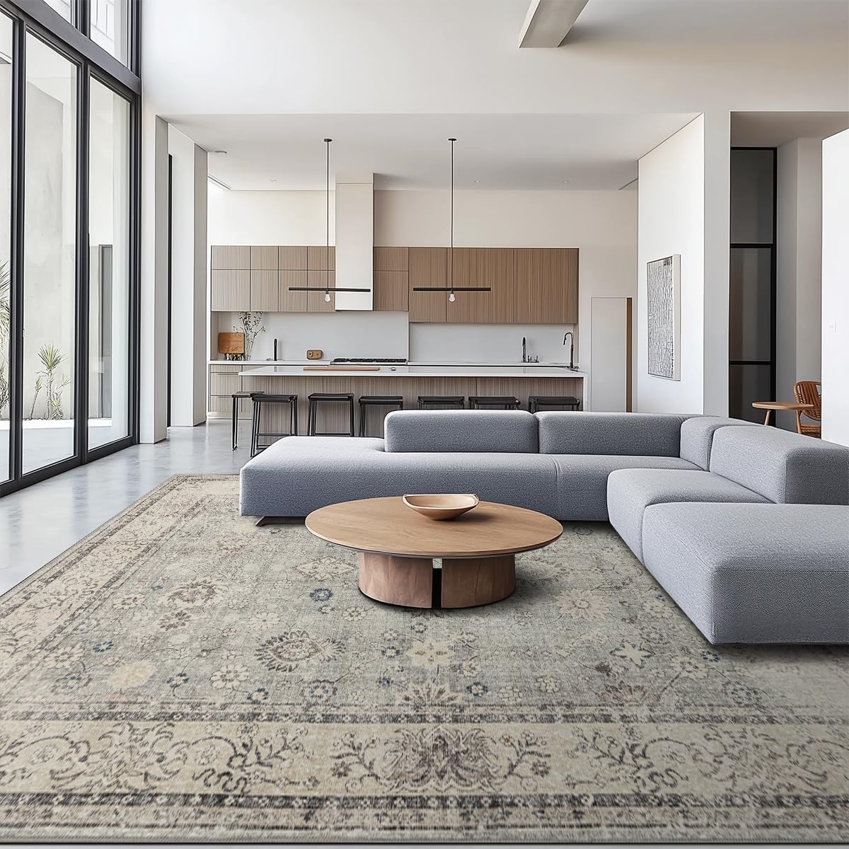 Ruaruarug Washable 8x10 Area Rug