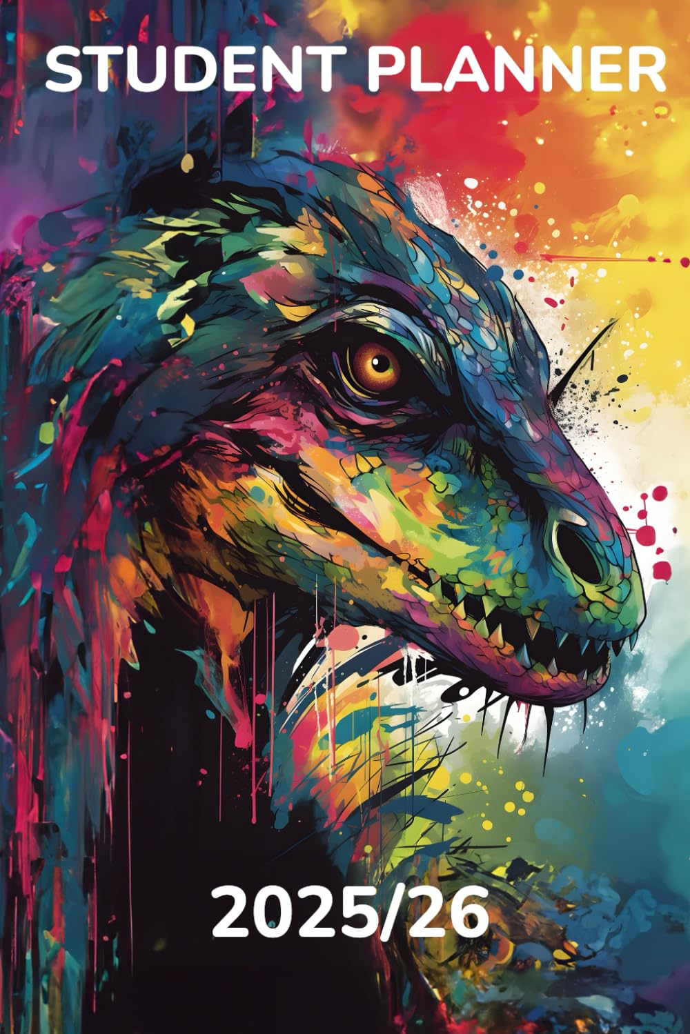Student Planner: Dinosaur Calendar for students with date notes | To Do Lists | Timetable | homework book |