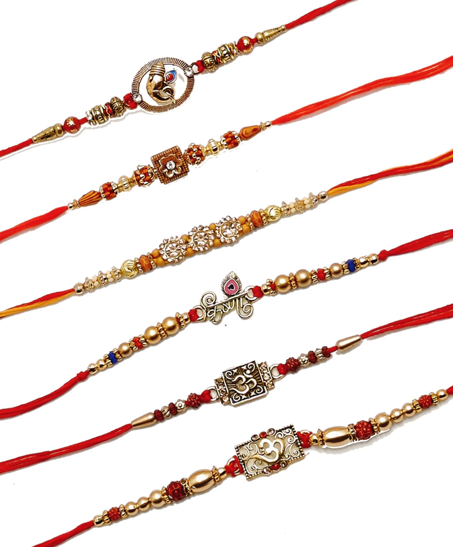 SN Handicrafts Rakhi Gift Set, Kundan Rakhi, Rakhi Gift Set, 6 Pairs of Rakhi Bracelets for Girls, Boys, Couples, Kids, (B0D9PYM28Q) Amazon Price History, Amazon Price Tracker