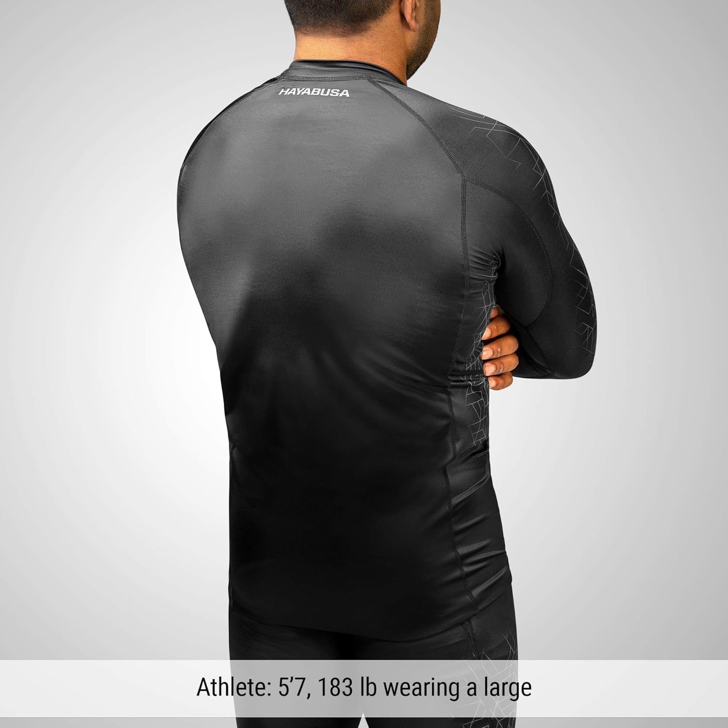 Hayabusa Geo Long Sleeve Jiu Jitsu Rashguard - Image 2