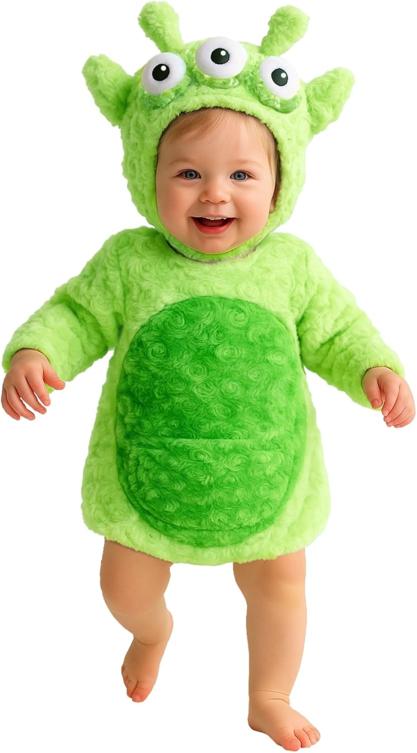 Morph Plush Baby Alien Costume Kids, Unisex Toddler Alien Costume, Halloween Costumes for Kids