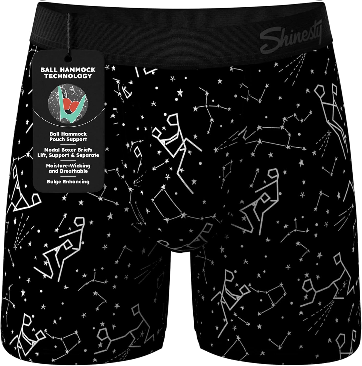 Shinesty Ball Hammock Boxer Brief - Pouch Underwear For Men with Fly