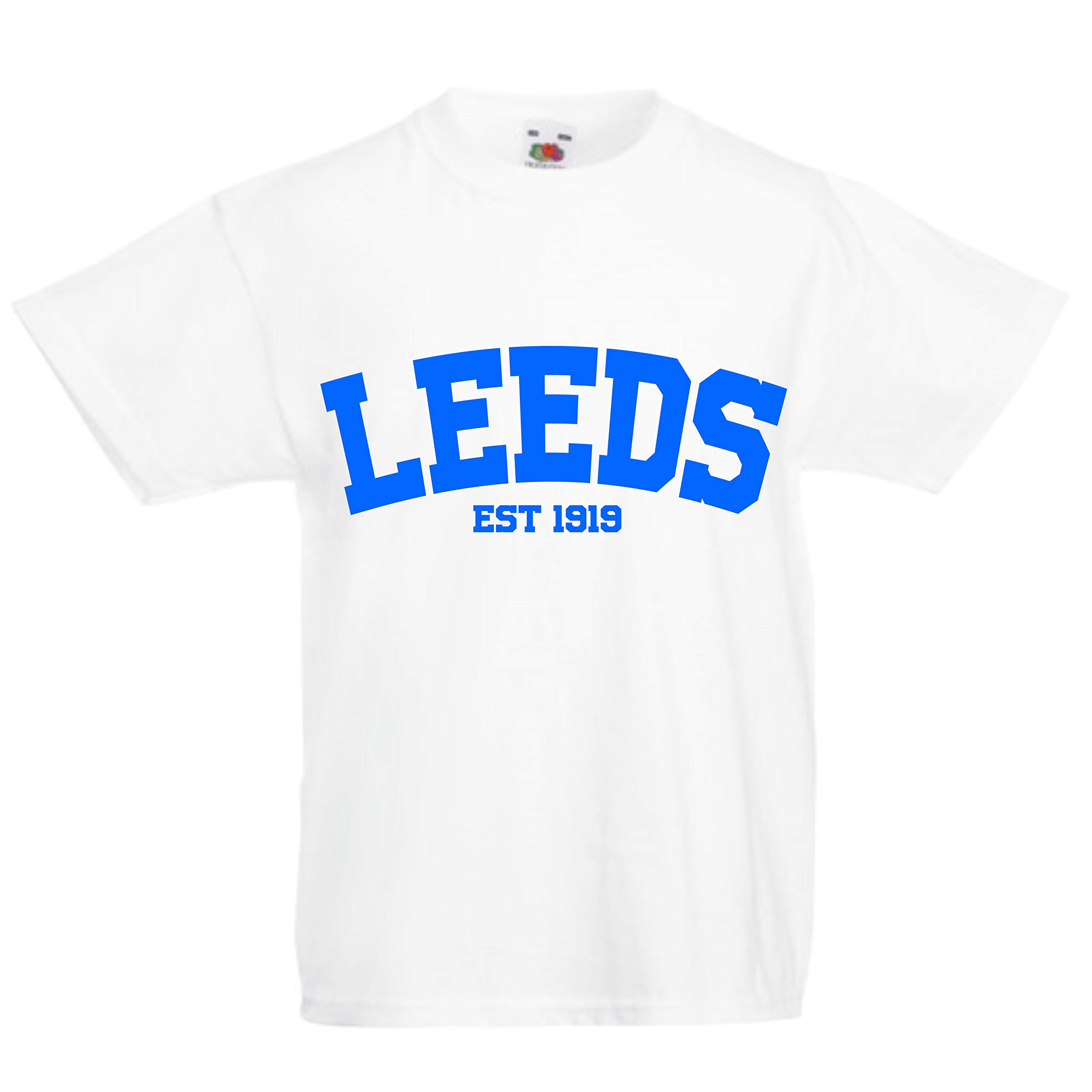 All About The Print Leeds Established in 1919 Premium T Shirt Football Childrens Kids top Kids Age 9-11 Black