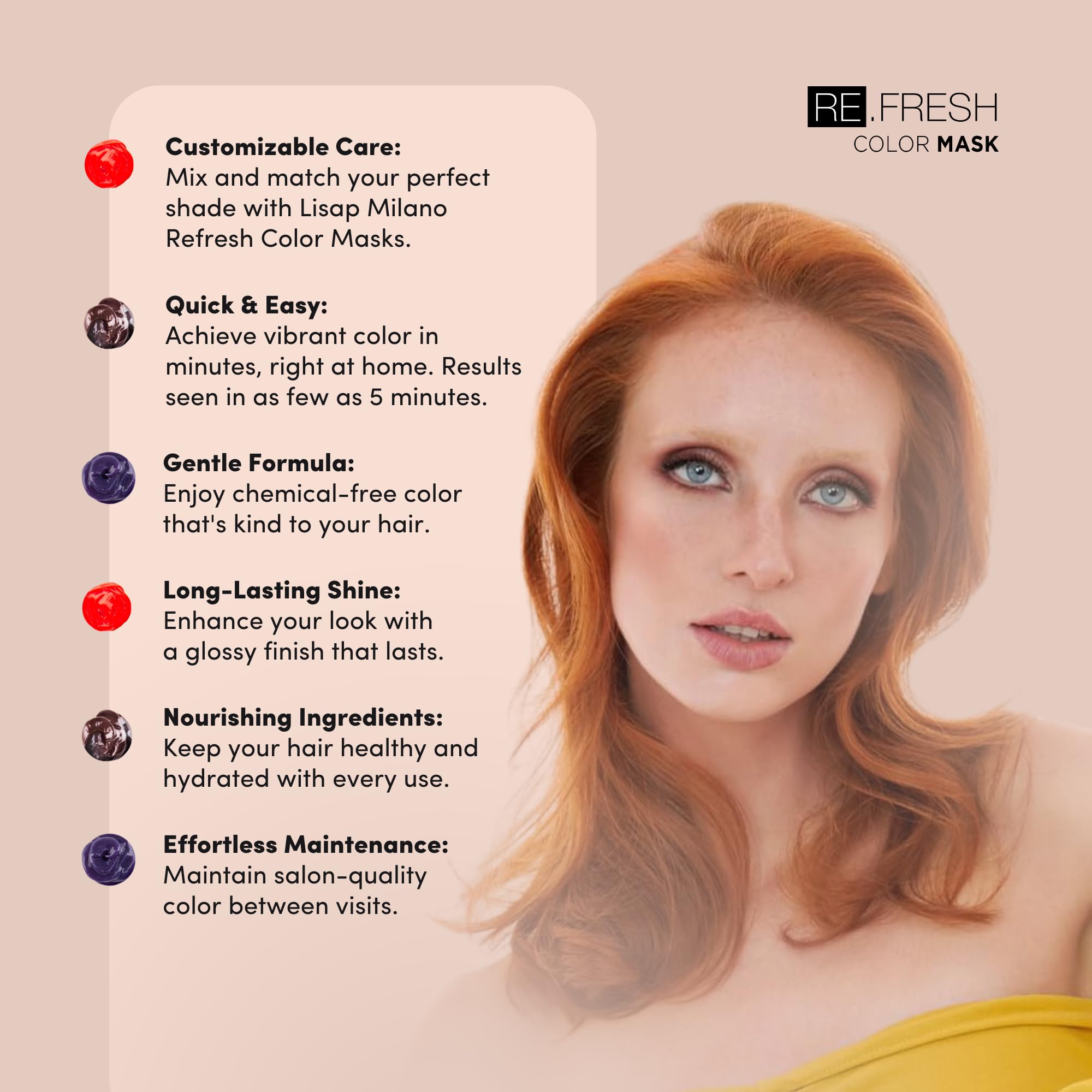 Amazon.com: Lisap Color Depositing Hair Mask, Chocolate, 8.45 oz