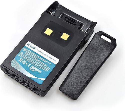 Miniatura 4 de ROWSHEP Paquete de 2 baterías de iones de litio de 7.4 V 1700 mAh de repuesto para radio bidireccional Wouxun KG-UV6D KG-UVD1P KG-UV2D KG-1,474.9