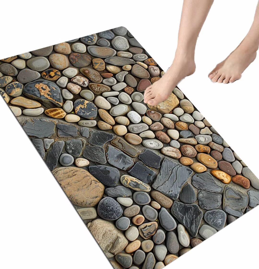 Tapis de bain super absorbant lavable pour éviter les glissades
