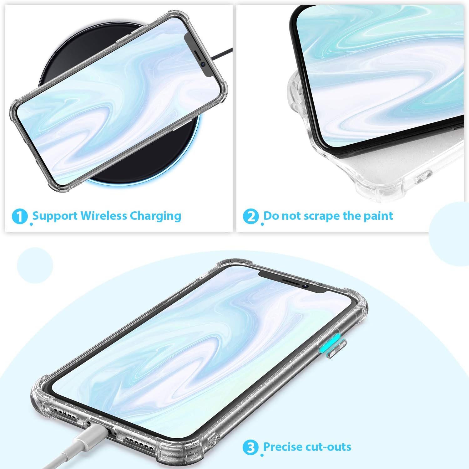 ORIbox Case Compatible with iPhone 12 Case, Translucent Matte case