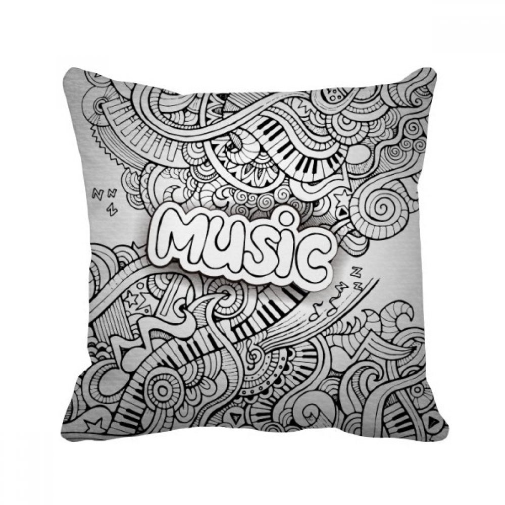 Oreiller rock guitare multicolor 40x40cm pour raviver un canapé terne