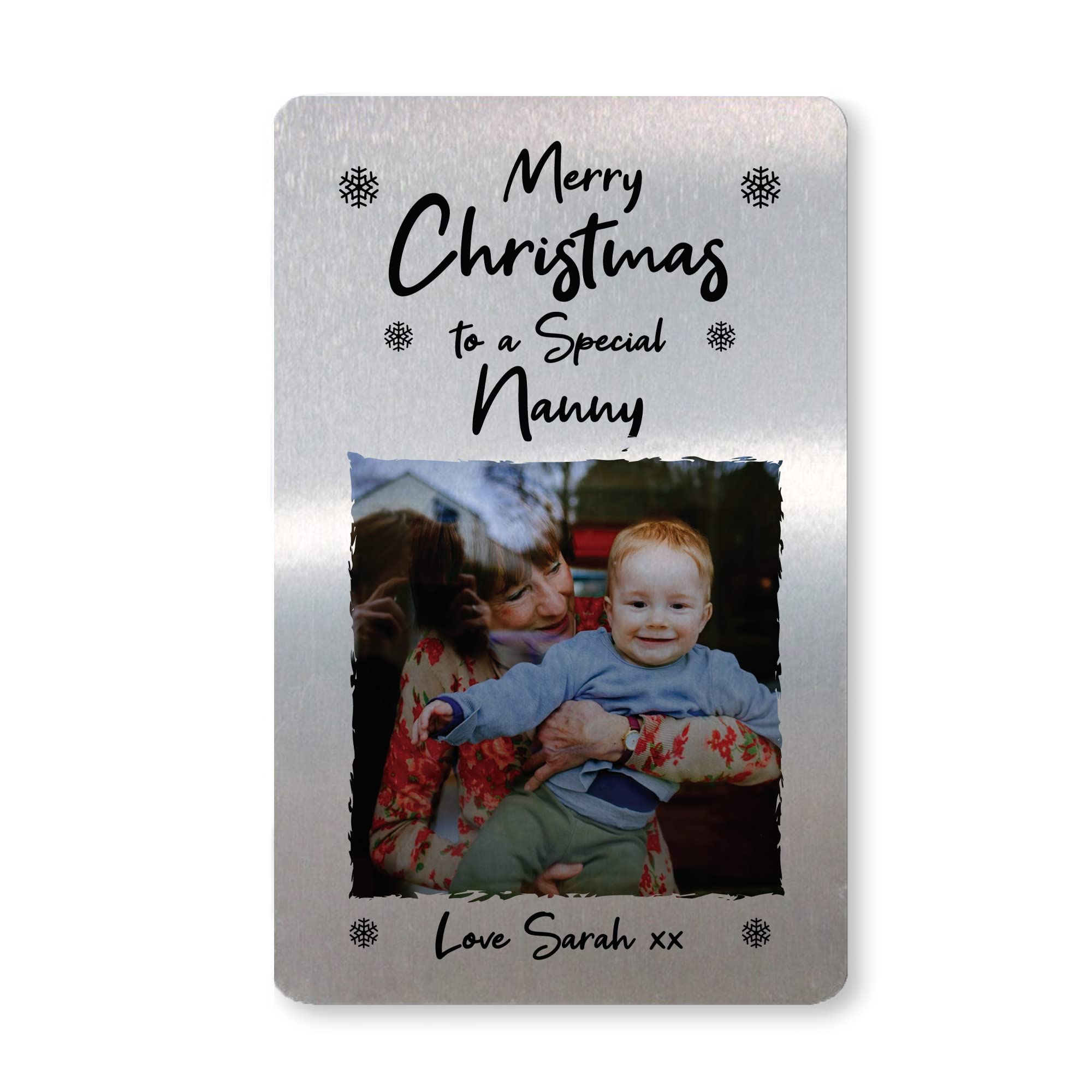 Merry Christmas To A Special Nanny Personalised Photo Card Grandparent Gift Keepsake