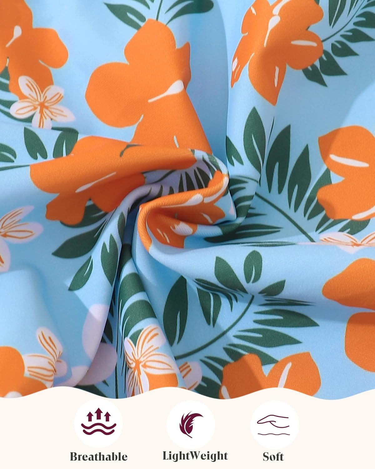 Saeaby Girl One Piece Swimsuit Bathing Suits for Girls with Ruffle Skirt Crisscross Hawaii Swimwear 3-8 Years Old - Image 3