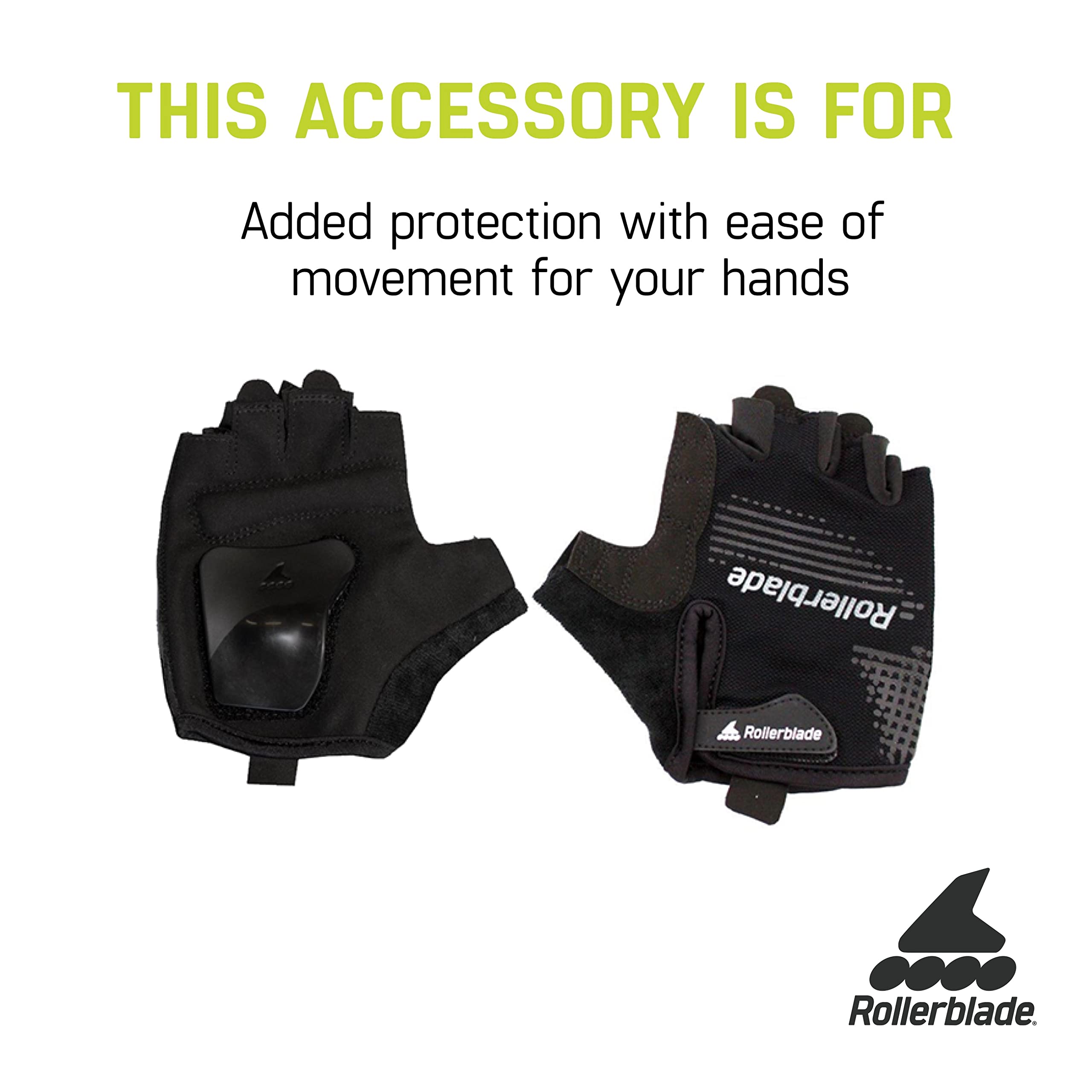 Rollerblade Skate Gear Paire de Gants Noir