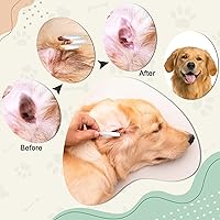 Vista 6 de 100 hisopos profesionales de limpieza de orejas de perro, hisopos de algodón grandes de 6 pulgadas, bastoncillos de algodón de bambú suaves y Puntas