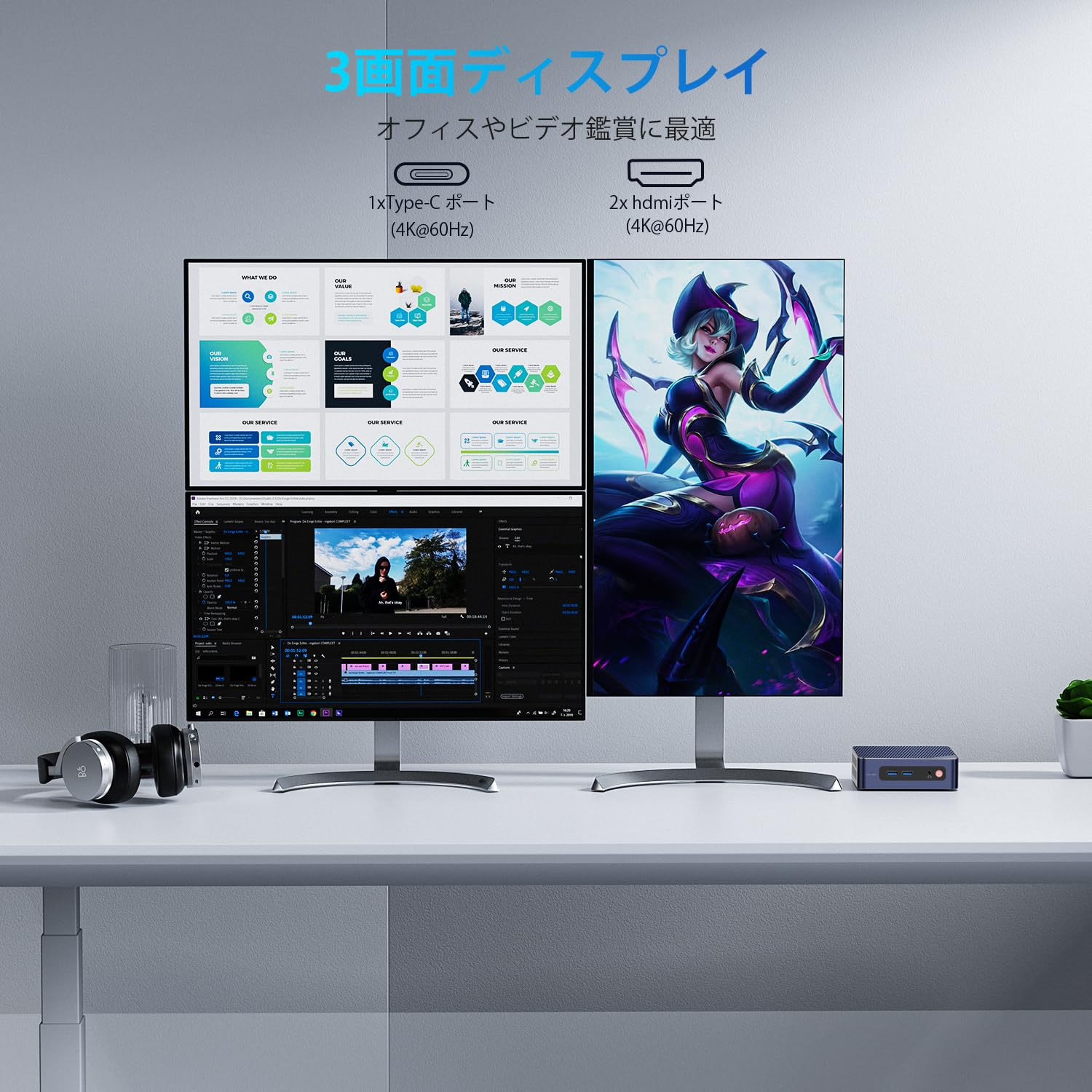 Beelink EQ12 Mini PC, Intel 12th Generation Alder Lake-N100 (4C/4T