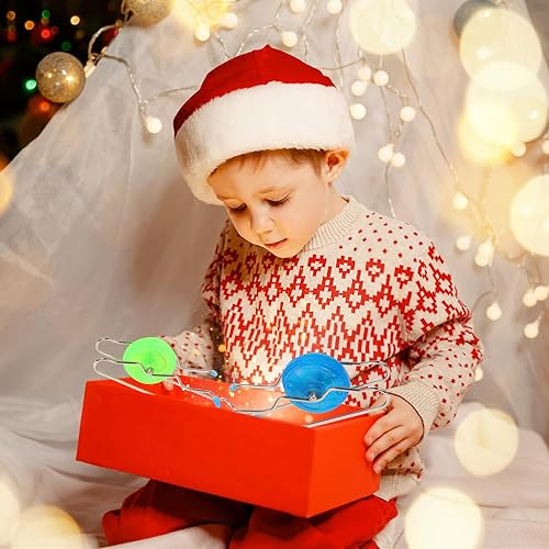 Miniatura 5 de Juego de ruedas de giroscopio retro para niños, incluye 3 tornados de pista de 8.5 pulgadas, combo giratorio y ligero, para captar la atención de