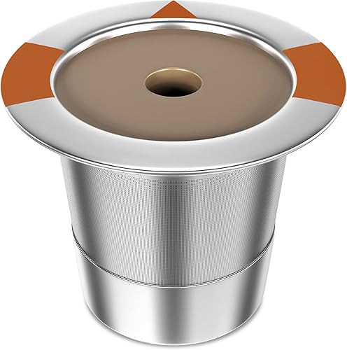 Tazas K reutilizables y cápsulas de café para Keurig filtros de café K Cups de acero inoxidable compatibles con cafeteras 1.0 y 2.0 (paquete de 1)