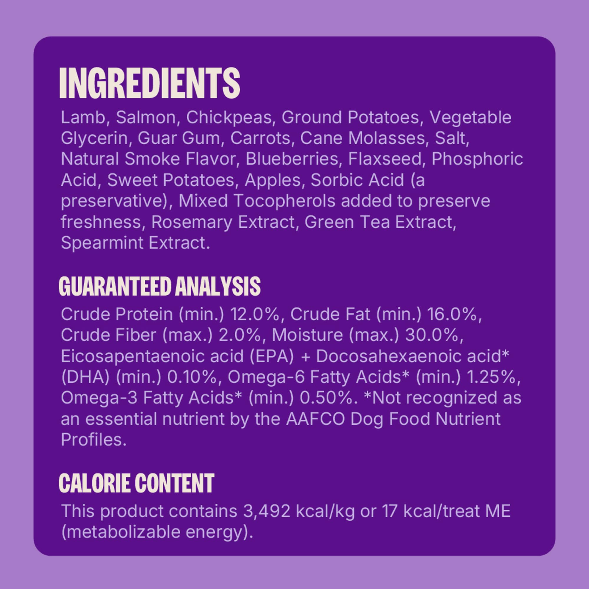 Wellness Puppy Treats, Natural, Training Treat, Grain Free, Soft Lamb & Salmon (8 Ounce Bag) - image 7