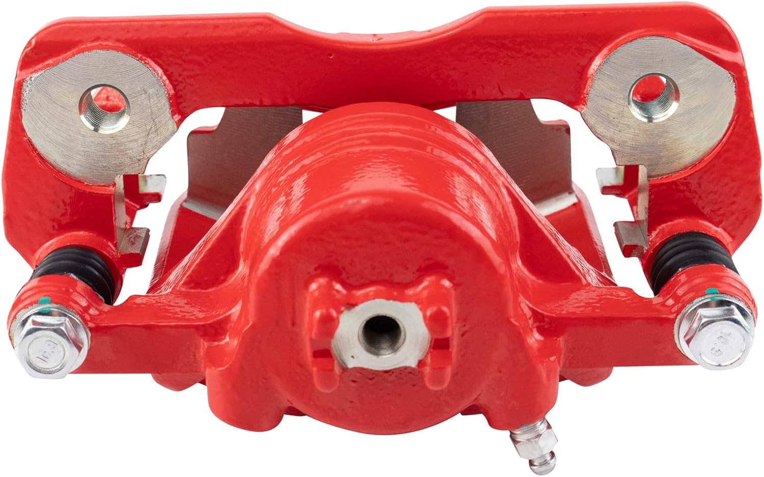 TRQ Front Left Right Brake Caliper w/Bracket Performance Red Driver Passenger Side Compatible with 2013-2014 Acura ILX 2012-2015 Honda Civic 2009-2020 Fit