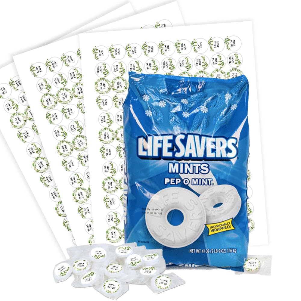 Mint to Be Wedding Mints Favors for Guests LifeSavers Mints (Approx 335-365 mints)