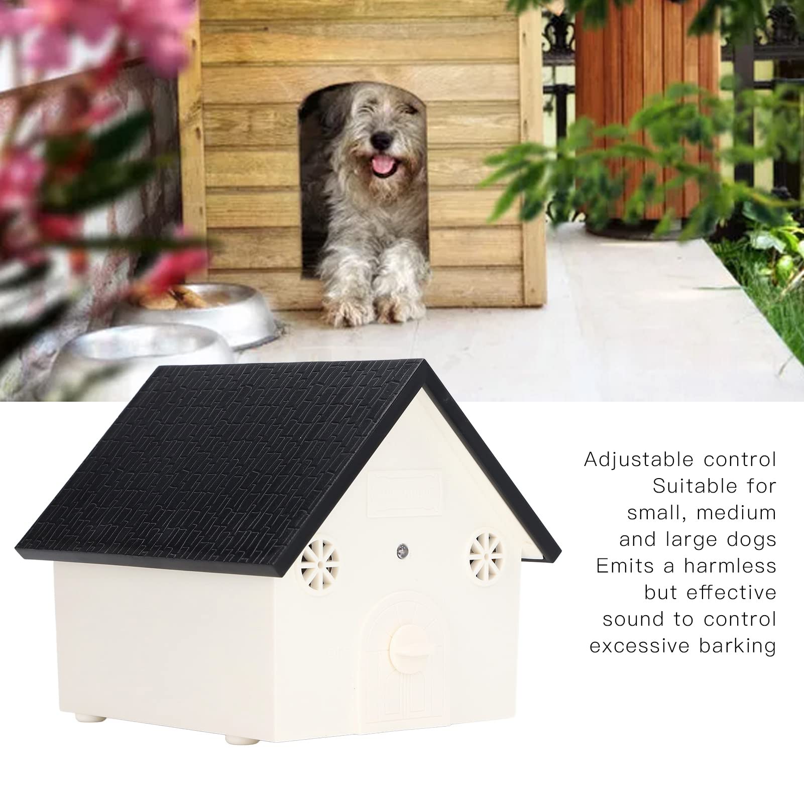 Dispositivi di Controllo Dell'abbaiare del Cane, Deterrente Portatile Ad Ultrasuoni Impermeabile per Appendere L'abbaiare del Cane con Cordino Facile da Installare Regolabile
