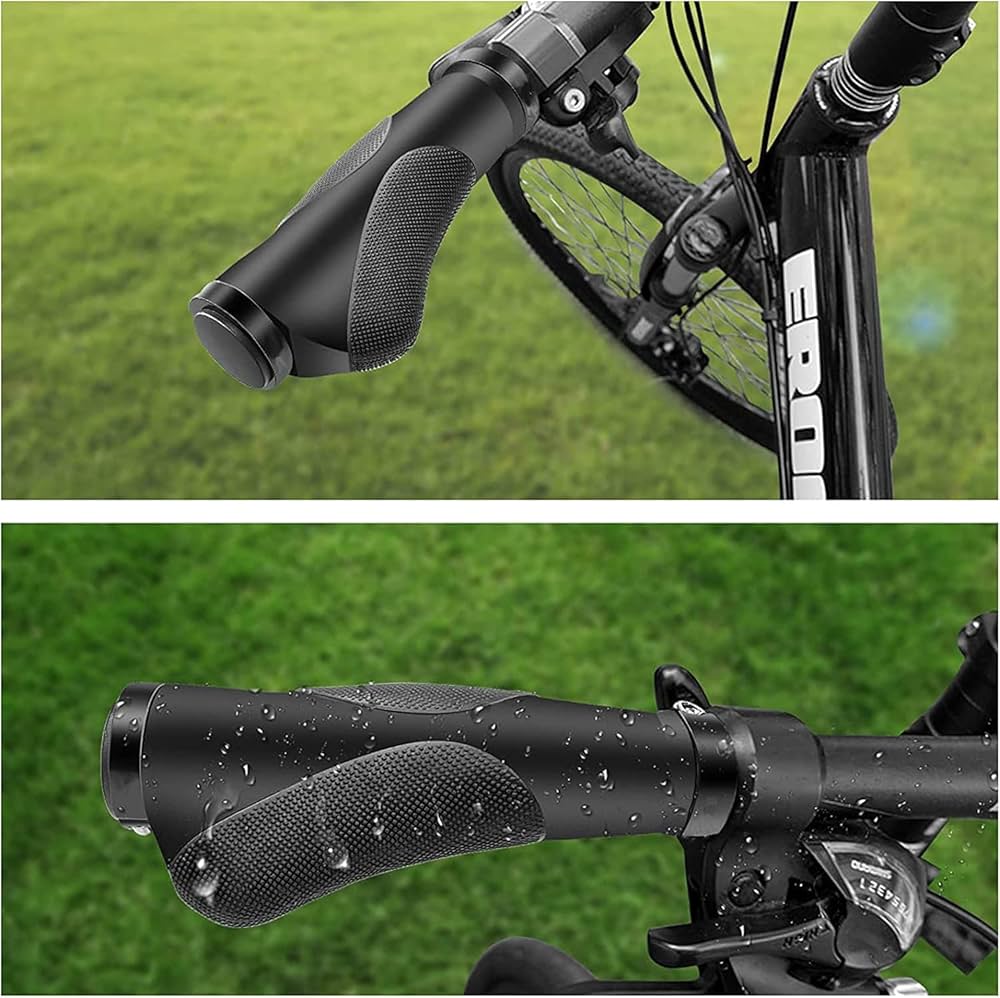 BMX アルミ2ピースバー ハンドル ロックグリップ付き BMX アルミ
