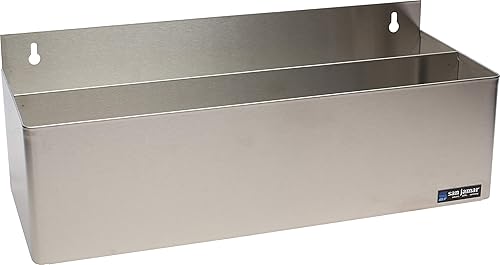 Miniatura 2 de San Jamar Rieles de velocidad dobles con capacidad de 10 cuartos de galón para cocina, bar y restaurantes, acero inoxidable, 10 cuartos de galón,