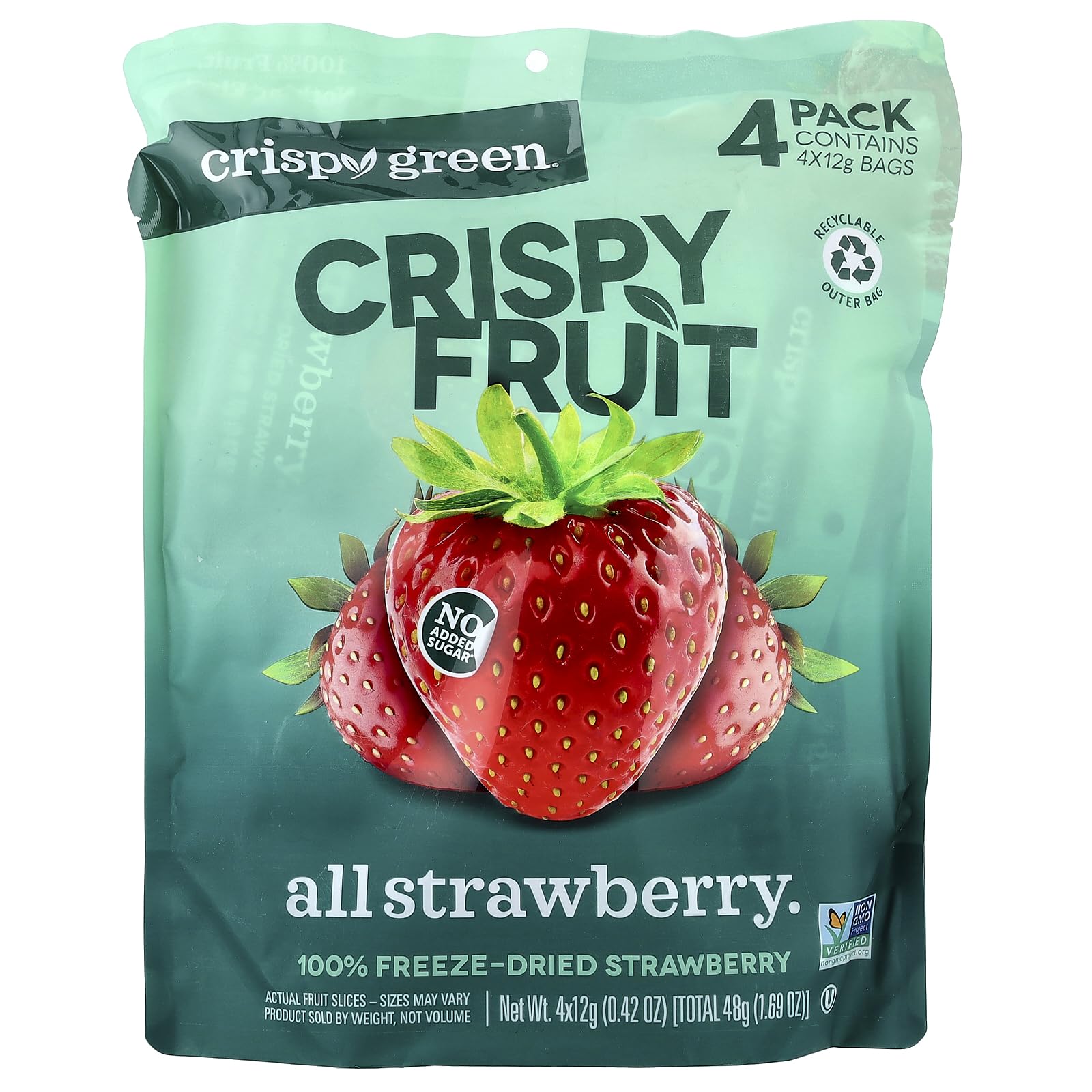 CRISPY GREEN Freeze Dried Strawberry, 1.69 OZ