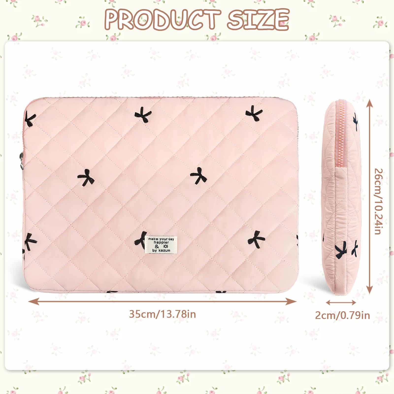 Flintronic Custodia per Laptop da 14 Pollici, Sleeve per Laptop, Custodia Borsa Custodia Protettiva Compatibile con MacBook Pro/Acer/Dell/Lenovo/HP/Samsung/Sony/Asus,14 Pollici