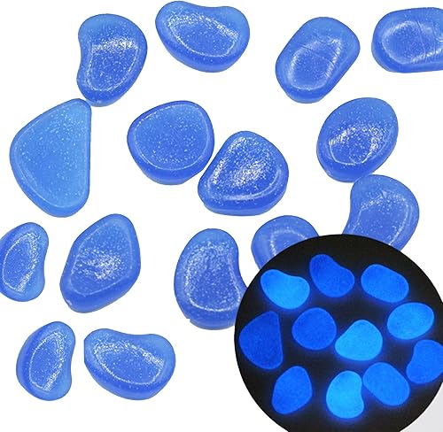 OGIFOAHC rocas que brillan en la oscuridad, piedras brillantes no tóxicas para uso como accesorios de acuariopecera o decoración de