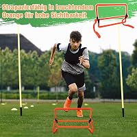 Cocoarm 5 db-os Állítható Magasságú Koordinációs Gát Szett - Gyorsaság és Agilitás Edzéshez - 15/22/28/36 cm - Gyerekeknek és Sportolóknak 2