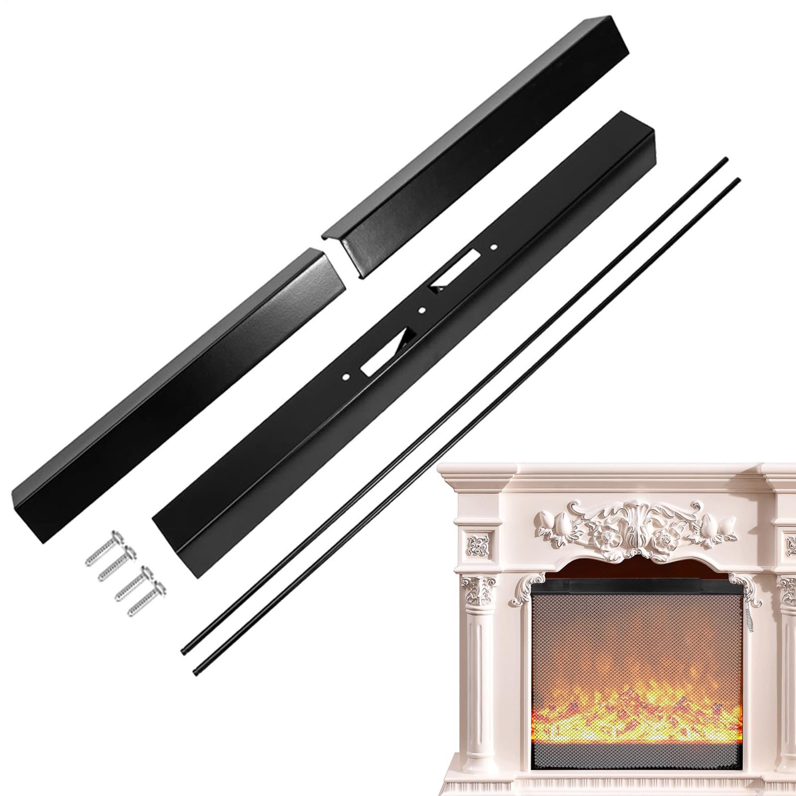 Kit parascintille da , attacchi e ricambi per | Design in rete , stile rustico da fattoria, facile da installare, adatto per casa, appartamento, soggiorno e fattoria
